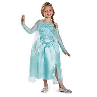 Disguise Disney's Frozen Elsa Snow Queen Gown Classic Girls Costume, Medium/7-8