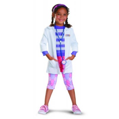 Disguise Girl's Disney Doc McStuffins Deluxe Costume, 3T-4T