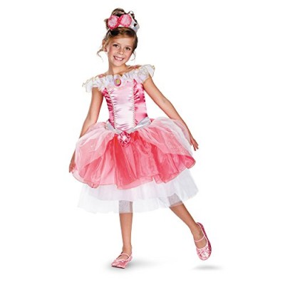 Disguise Girl's Disney Sleeping Beauty Aurora Tutu Prestige Costume, 3T-4T