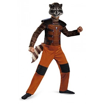 Disguise Marvel Guardians of The Galaxy Rocket Raccoon Classic Boys Costume, Large/10-12