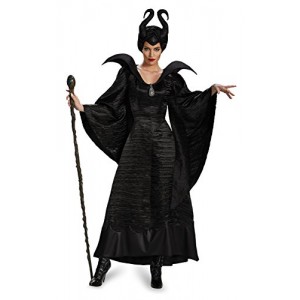 Disguise Women's Disney Maleficent Christening Gown Deluxe Costume, Black, 4-6