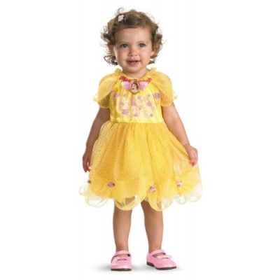 Disguise Baby Girl's Disney Beauty and The Beast Belle Costume, Yellow, 12-18 Months