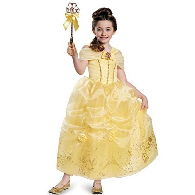 Disguise Belle Prestige Disney Princess Beauty & The Beast Costume, Small/4-6X