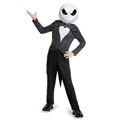 Disguise Jack Skellington Child Classic Nightmare Before Christmas Disney Costume, Large/10-12