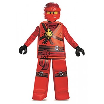 Disguise Kai Prestige Ninjago LEGO Costume, Medium/7-8