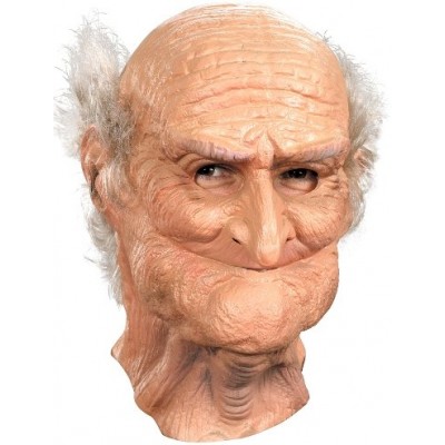 Disguise Men's Male Oldie Costume Mask, Beige/White, Adult