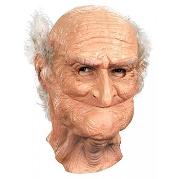 Disguise Men's Male Oldie Costume Mask, Beige/White, Adult