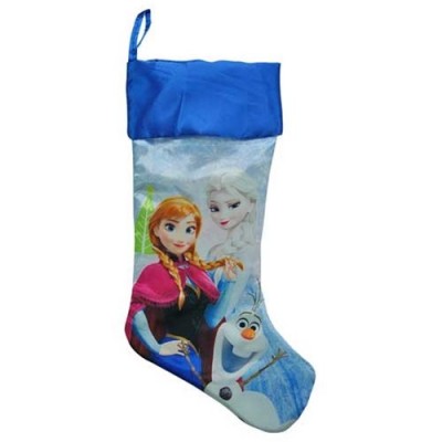 Disney Frozen 20" Slinky Satin Fully Printed Christmas Stocking