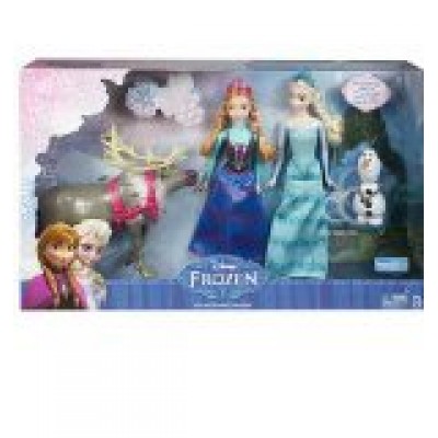 Disney Frozen Exclusive Doll Set Friends Collection [Anna, Elsa, Olaf & Sven]