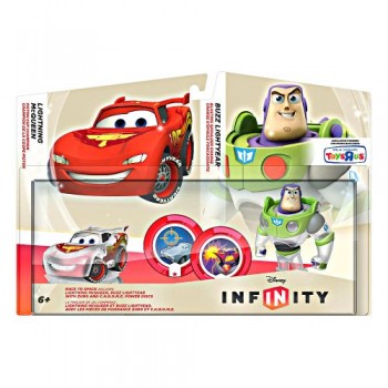 Disney Infinity TRU Exclusive Race to Space Pack with Crystal Lightning McQueen, Buzz Lightyear with C.H.R.O.M.E. Damage Increaser and Zurg's Wrath...