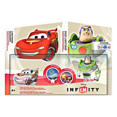 Disney Infinity TRU Exclusive Race to Space Pack with Crystal Lightning McQueen, Buzz Lightyear with C.H.R.O.M.E. Damage Increaser and Zurg's Wrath...