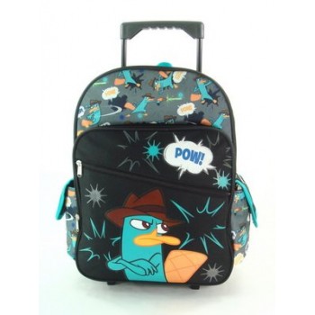 16" Phineas and Ferb Arms Crossed Rolling Backpack-tote-bag-school
