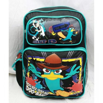 16" Phineas and Ferb Doo Bee Doo Bee Large Backpack-tote-bag-school