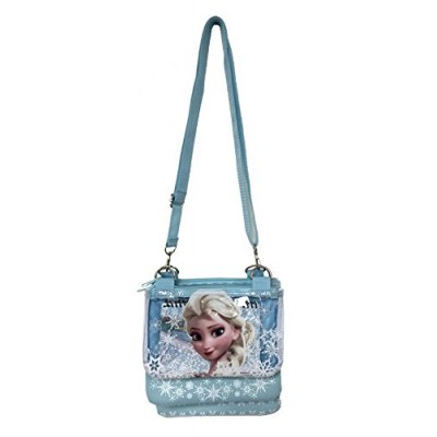 Disney Frozen Elsa Blue Adjustable Strap Messenger Shoulder Cross Purse Bag