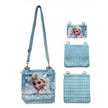 Disney Frozen Elsa Blue Adjustable Strap Messenger Shoulder Cross Purse Bag