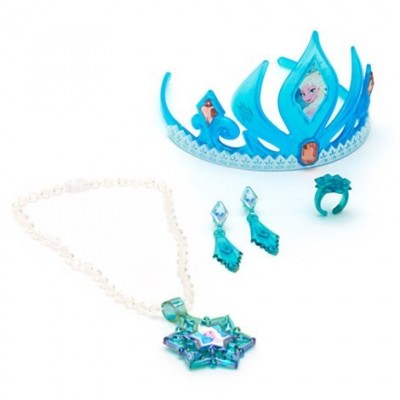 Disney Frozen Elsa Tiara and Jewelry Set