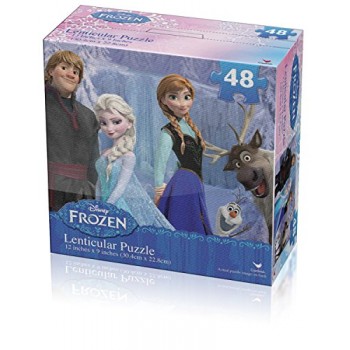 Disney Frozen Lenticular Puzzle (48-Piece) Styles Will Vary