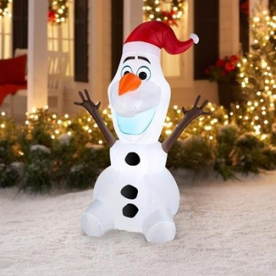 DISNEY FROZEN OLAF 5-FT CHRISTMAS INFLATABLE BLOW-UP (ENERGY EFFICIENT LED)