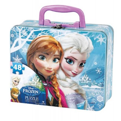 Disney Frozen Puzzle in Tin with Handle (48-Piece) Styles Will Vary