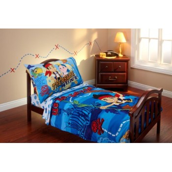 Disney Jake and the Neverland Pirates 4 Piece Toddler Bedding Set