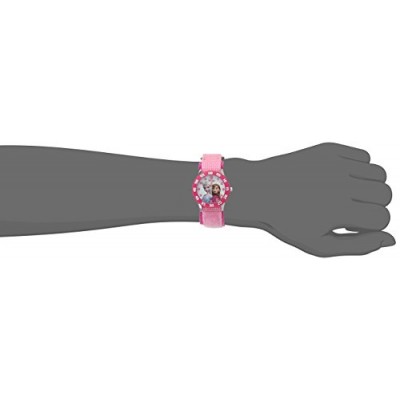 Disney Kids' W000970 Frozen Snow Queen Watch with Pink Nylon Band