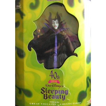 Disney MALEFICENT Barbie DOLL 40th Anniversary SLEEPING BEAUTY - Limited Edition Great Villains 5th in Series (1998)