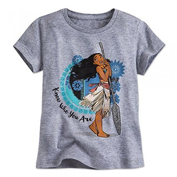 Disney Moana Tee for Girls Size S (5/6) Gray