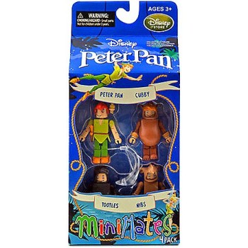 Disney Peter Pan Minimates Exclusive Mini Figure 4-Pack Peter Pan, Cubby, Tootles & Nibs