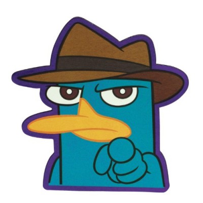 Disney Phineas & Ferb "Agent P" Car Magnet