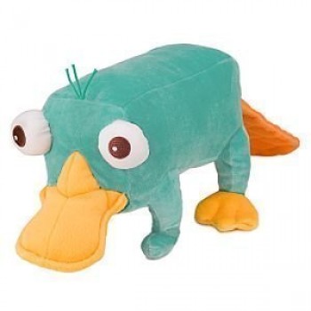Disney Phineas and Ferb - Plush Mini Bean Bag Toy - 10" PERRY