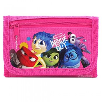 Disney Pixar Authentic Licensed Inside Out Trifold Wallet (Pink)