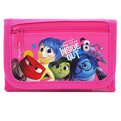 Disney Pixar Authentic Licensed Inside Out Trifold Wallet (Pink)