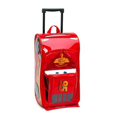 Disney Pixar Cars 2 Rolling Lightning McQueen Luggage Suitcase