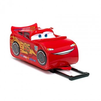 Disney Pixar Cars 2 Rolling Lightning McQueen Luggage Suitcase