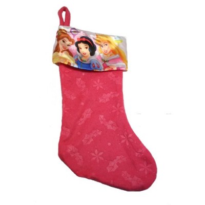 Disney Princess 18" Felt Christmas Stocking with Printed Satin Cuff