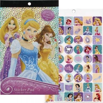Disney Princess Sticker Pad Over 200 Stickers