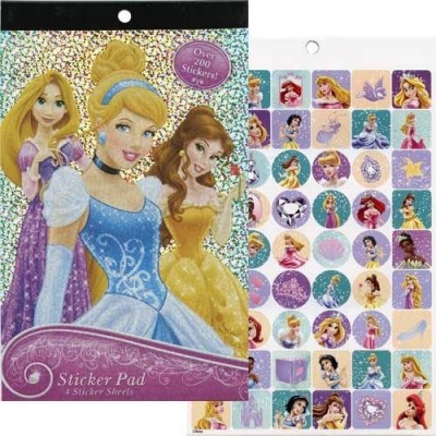 Disney Princess Sticker Pad Over 200 Stickers