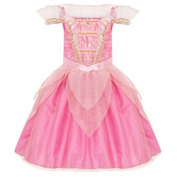 Disney Store Deluxe Aurora Sleeping Beauty Costume Heart Shaped Jewel (M Medium 7-8)