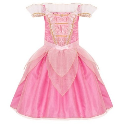Disney Store Deluxe Aurora Sleeping Beauty Costume Heart Shaped Jewel (M Medium 7-8)