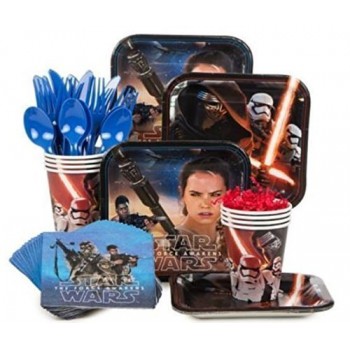 Star Wars Episode VII The Force Awakens Standard Party Supply Kit( Serves 8)