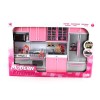 'Deluxe Modern Kitchen' Battery Operated Toy Kitchen Playset, Perfect for Use with 11.5" Tall Dolls by Doll Playsets