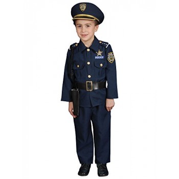 Deluxe Police Dress Up Costume Set - Small 4-6