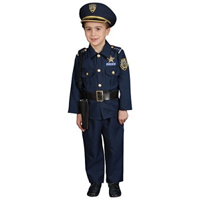 Deluxe Police Dress Up Costume Set - Small 4-6