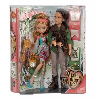 Ever After High Ashlynn Ella & Hunter Huntsman Doll, 2-Pack