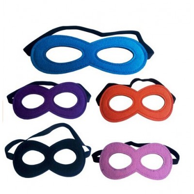Fashionclubs Christmas Party Kids' Superhero Costume Mask Pack of 11 Random Color