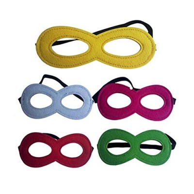 Fashionclubs Christmas Party Kids' Superhero Costume Mask Pack of 11 Random Color
