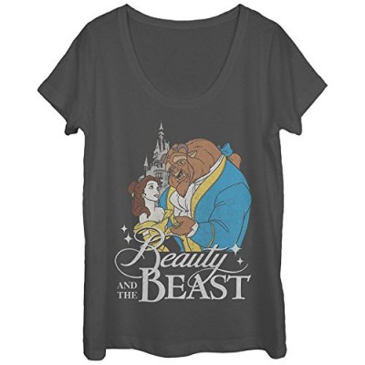 Beauty and the Beast Classic Womens Graphic Scoop Neck