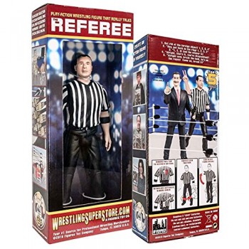 Three Counting and Talking Wrestling Referee Action Figure