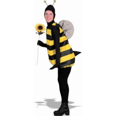 Women's Bumble Bee Costume, Black/Yellow, Standard