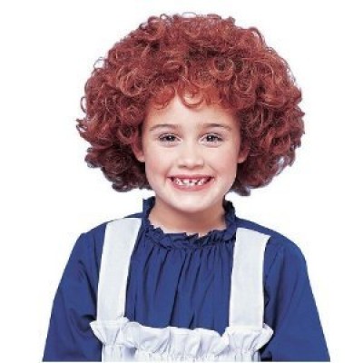 Franco Girls Halloween Costume Curly Red Orphan Wig